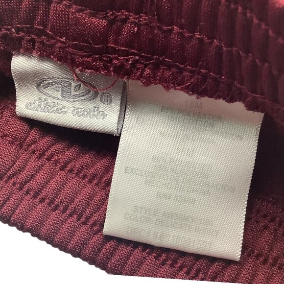 Athletic Works Burgundy Sweat Pants Baby Girl 18M Multicolor Stripes 85 Ball - Picture 3 of 8